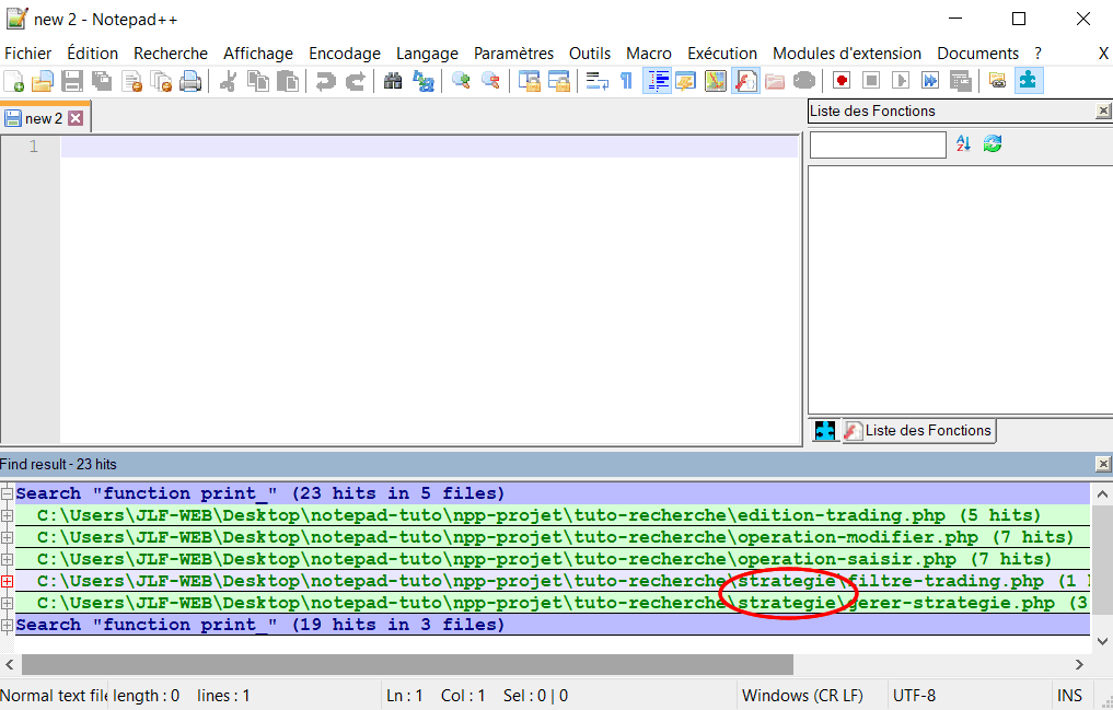 Résultats du Trouver tout